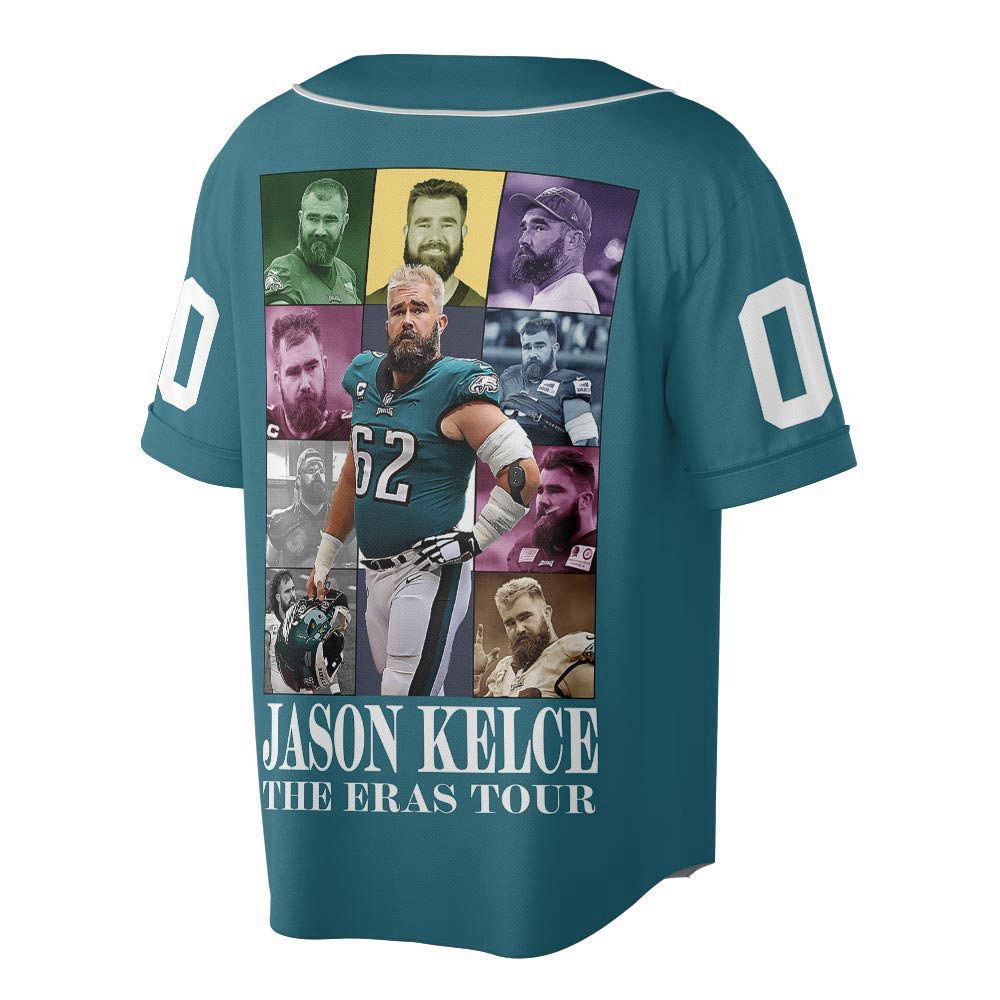 Custom Name Jason Kelce The Eras Football Baseball Jersey For Men Women - lylyprint.com