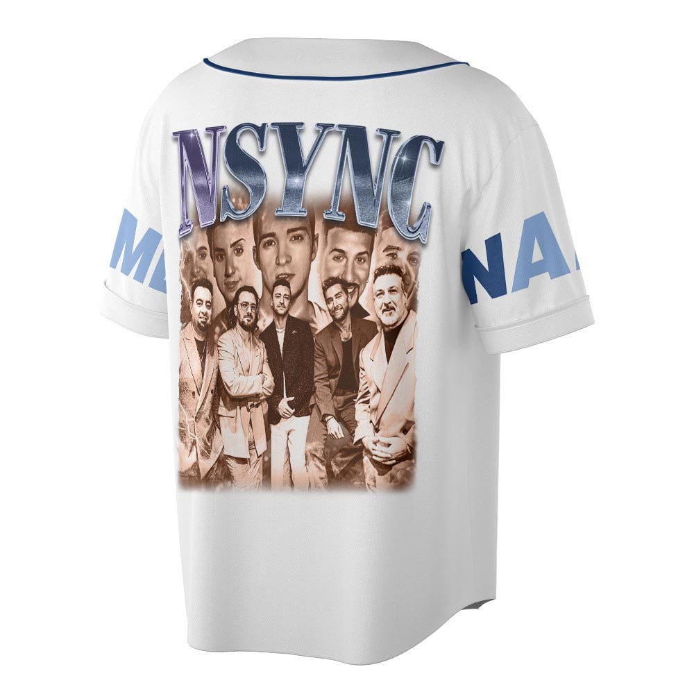 Custom Name NSYNC 2023 Baseball Jersey, NSYNC Boy Band Forever Christmas - lylyprint.com