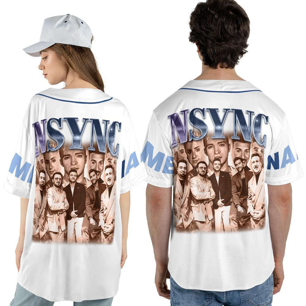 Custom Name NSYNC 2023 Baseball Jersey, NSYNC Boy Band Forever Christmas - lylyprint.com