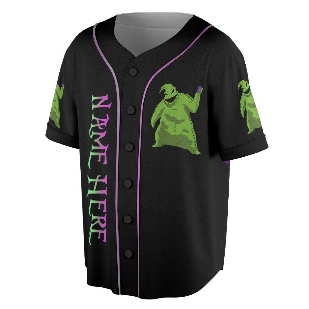 Spooky Custom Name Oogie Boogie Baseball Jersey - Perfect Halloween Christmas Gift - Bafud