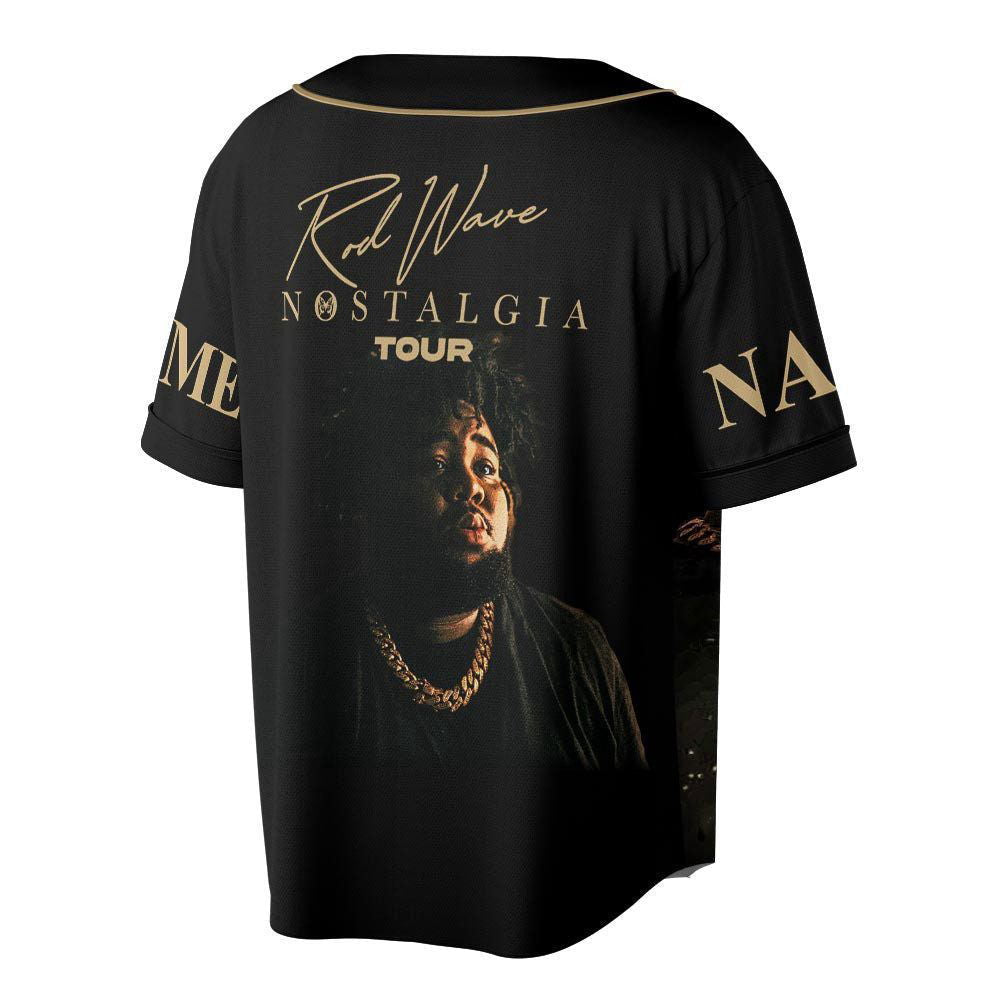 Custom Name Rod Wave And Friends 2023 Tour Baseball Jersey, Nostalgia Concert Tickets - lylyprint.com