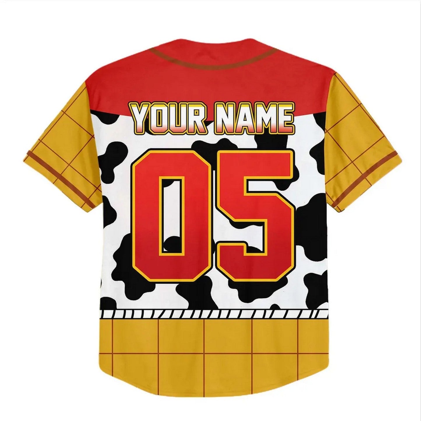 Custom Name Toy Story Woody Baseball Jersey