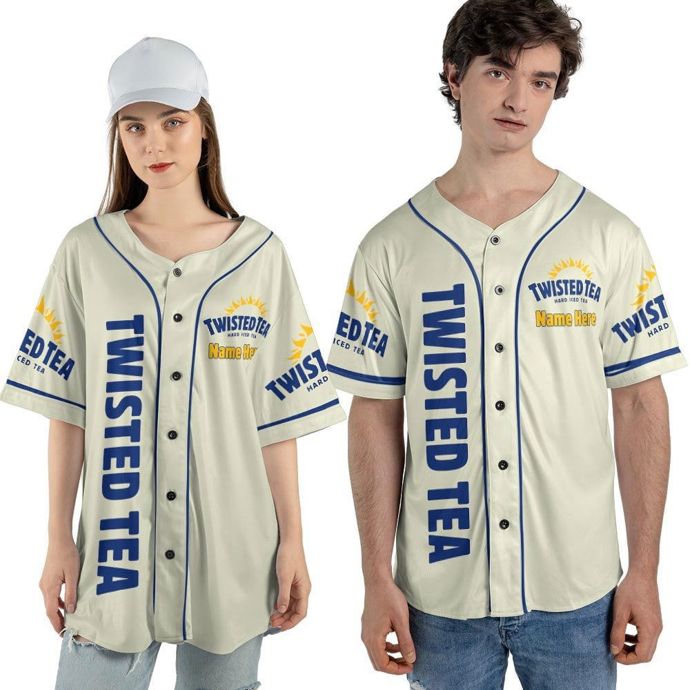 Custom Name Twisted Tea Unisex Baseball Jersey - lylyprint.com