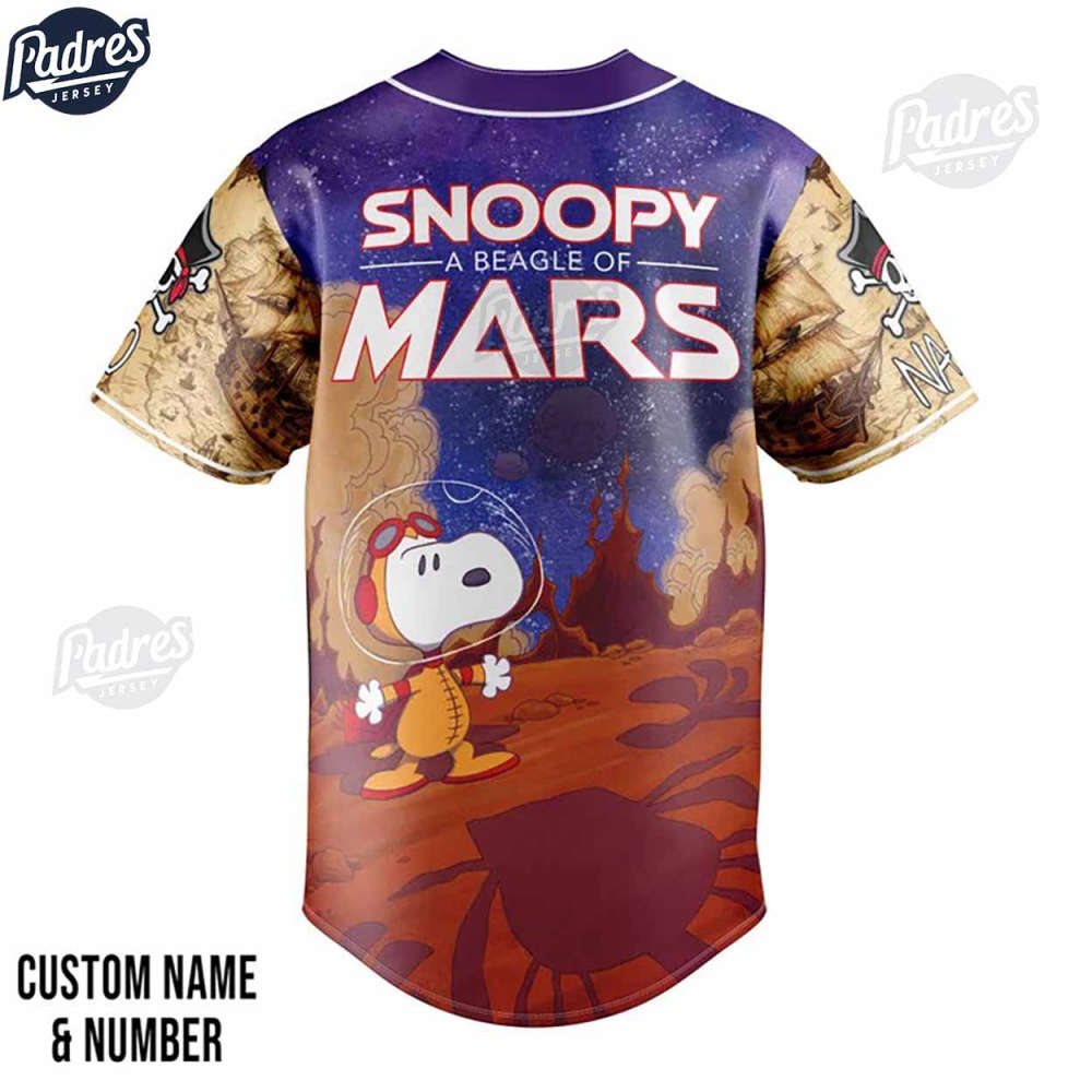 Custom Pirates Adventure Snoopy Baseball Jersey - Gift for Women Men - Bafud