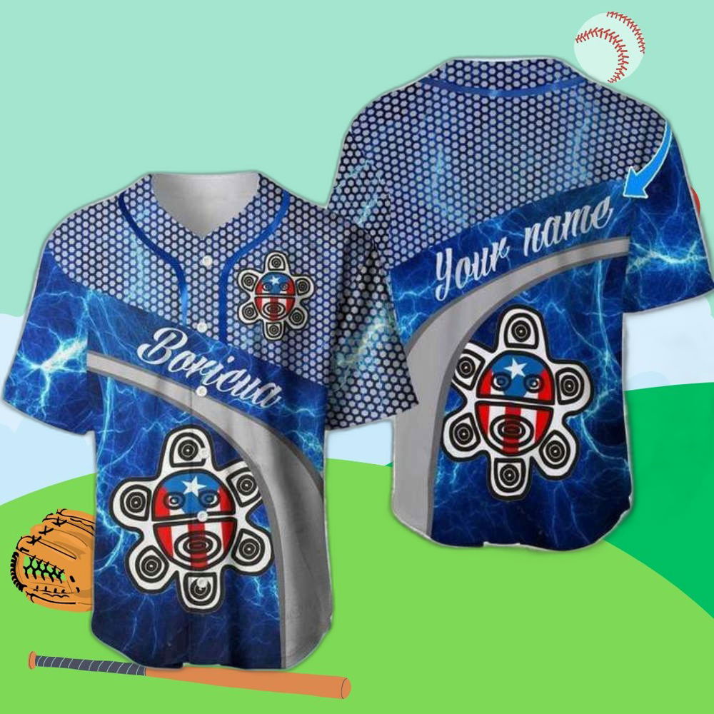 Custom Puerto Rico Boricua Baseball Jersey - Personalized Logo & Name Design - Aopprinter
