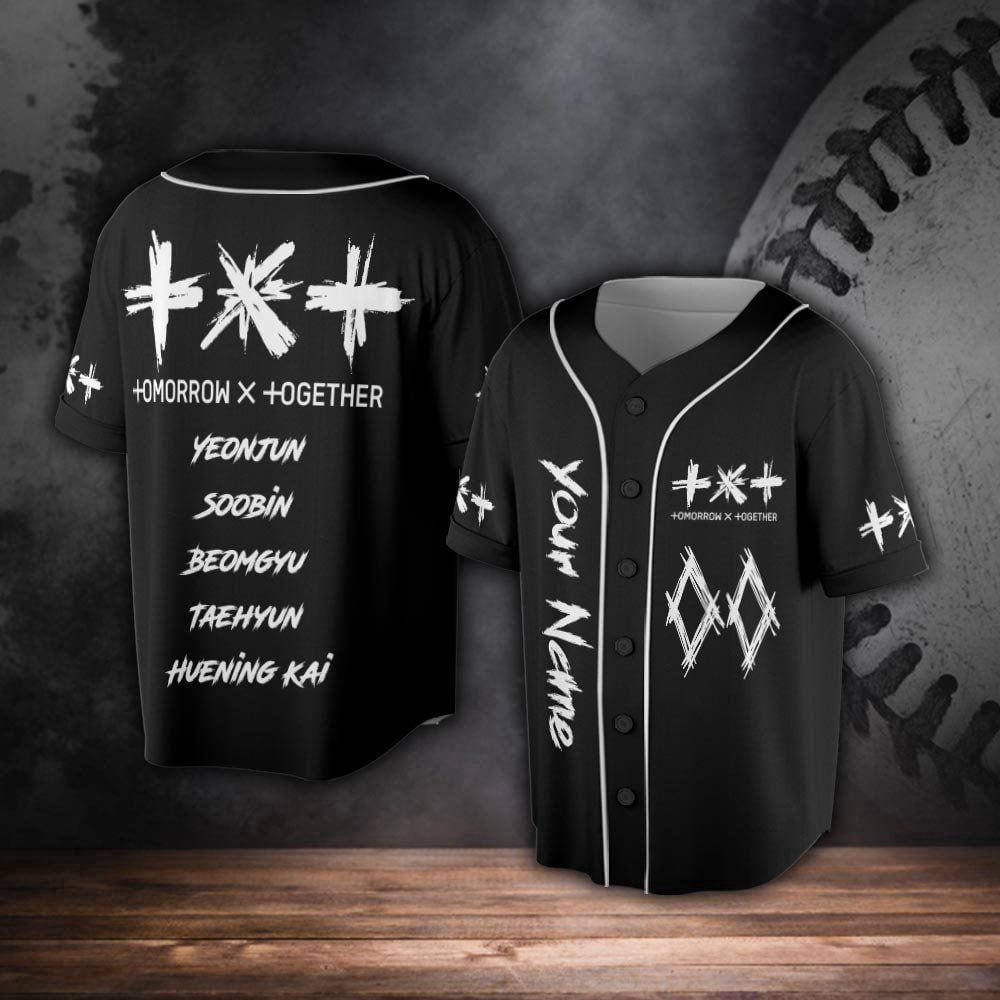 Custom TXT Kpop Baseball Jersey For Men Women - lylyprint.com
