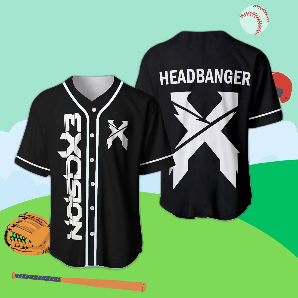 Custom X Excision EDM Festival Baseball Jersey: Personalized Style for Music Lovers - Aopprinter