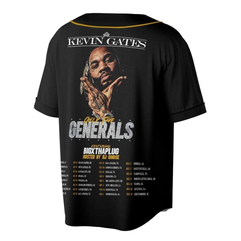 Customized KG 2023 Baseball Jersey, Only The Generals Tour - lylyprint.com