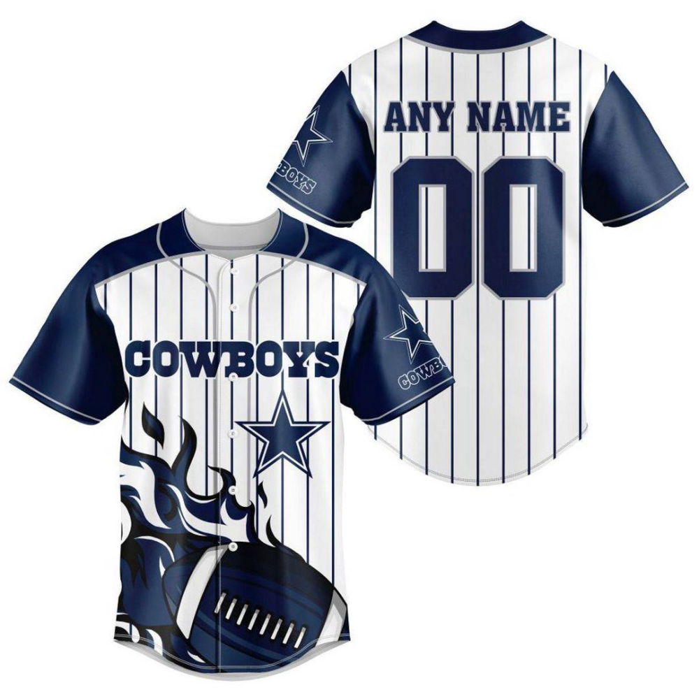 Dallas Cowboys Personalized Baseball Jersey Fan Gifts - lylyprint.com
