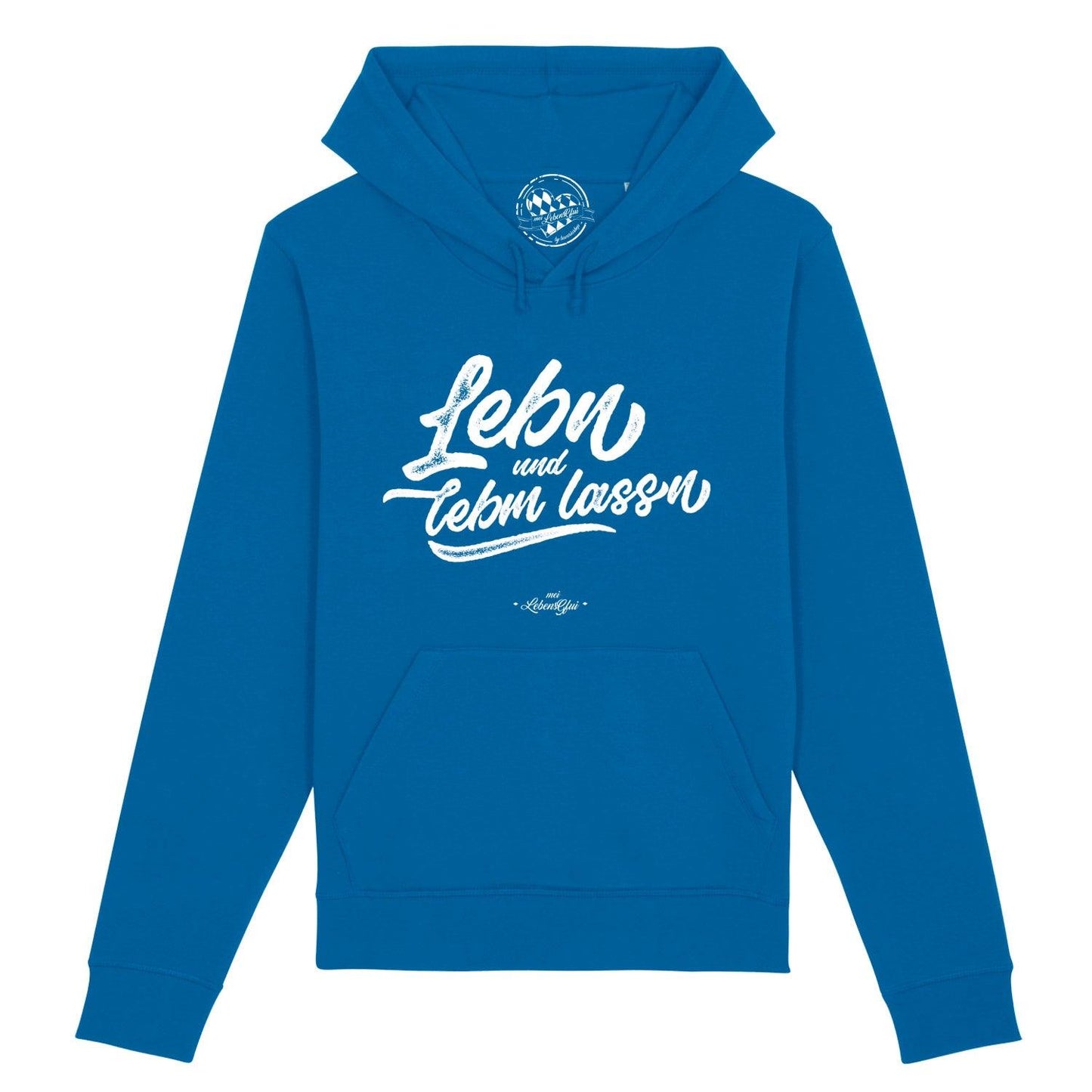 Damen Hoodie "Lebn und lebm lassn"