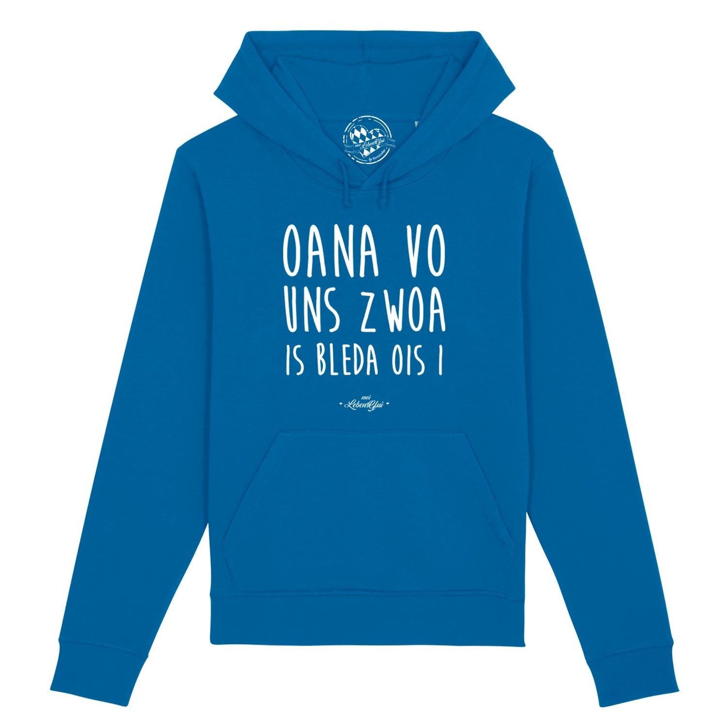 Damen Hoodie "Oana vo uns zwoa..."