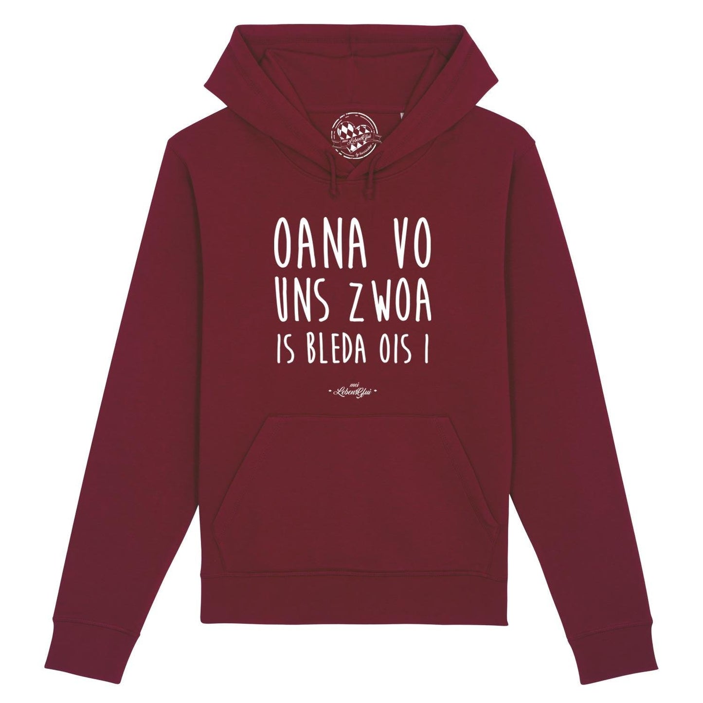 Damen Hoodie "Oana vo uns zwoa..."