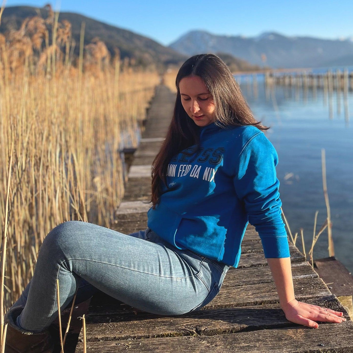 Damen Hoodie "ScheiÃƒÅ¸ da nix"