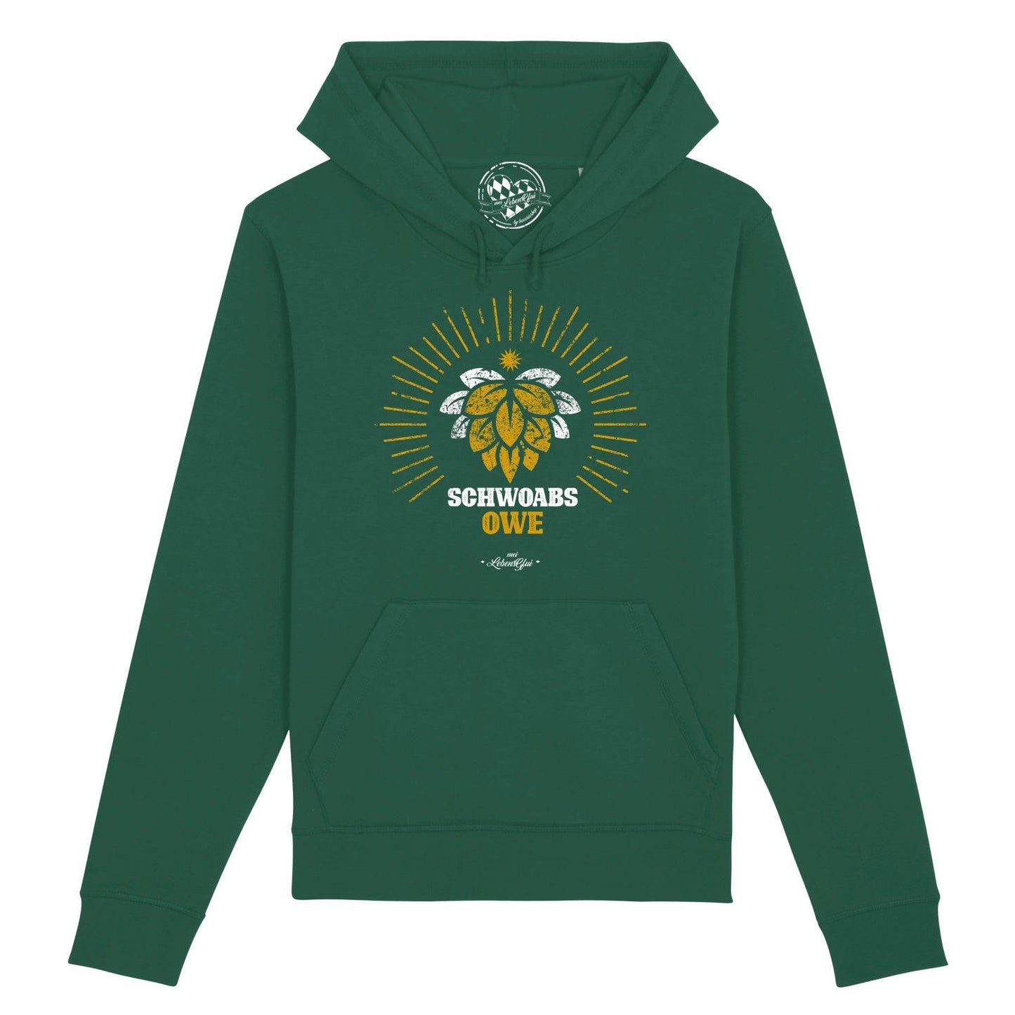 Damen Hoodie "Schwoabs owe"
