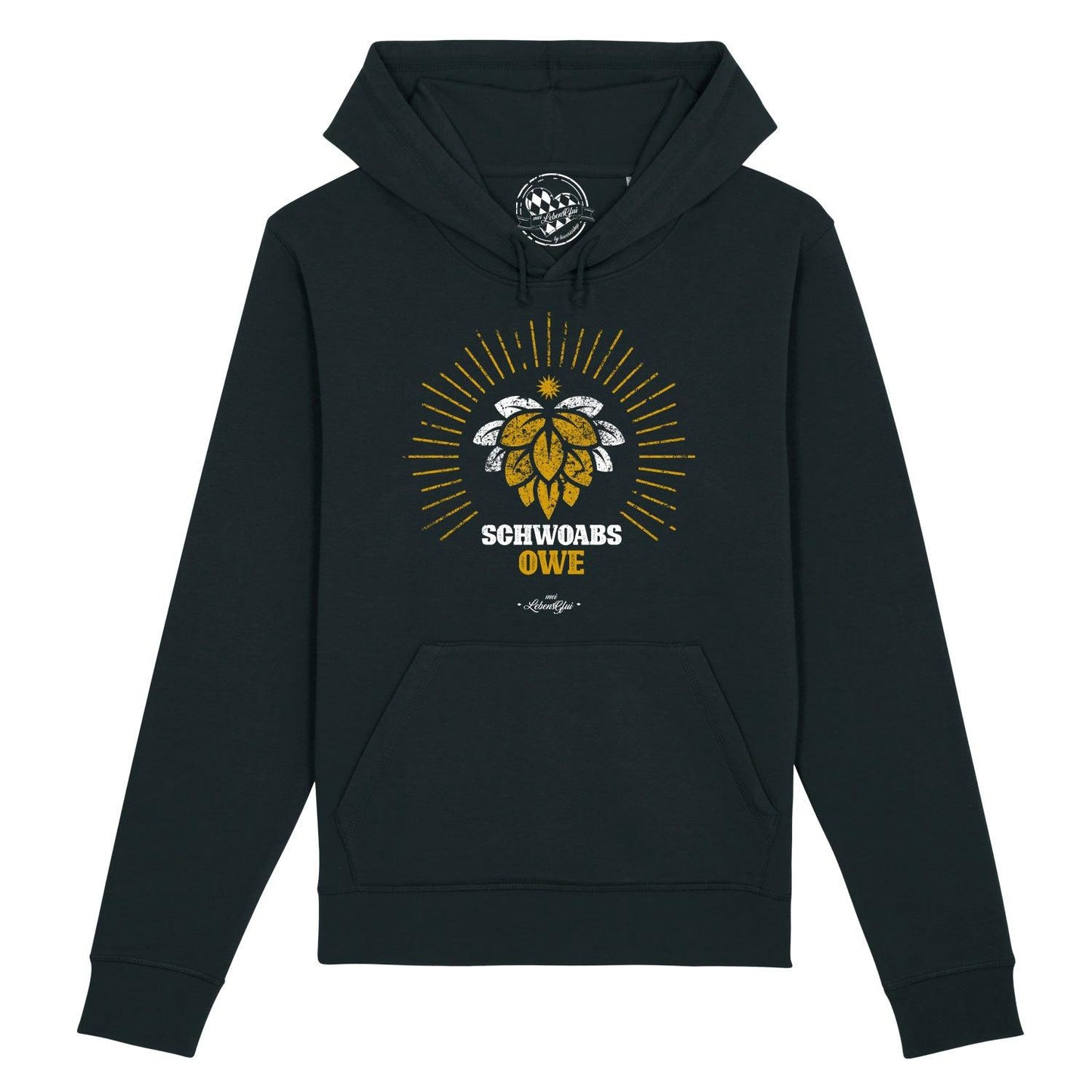 Damen Hoodie "Schwoabs owe"