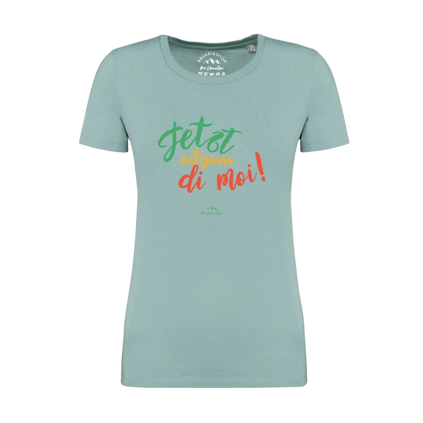 Damen T-Shirt "Entspann di moi..."