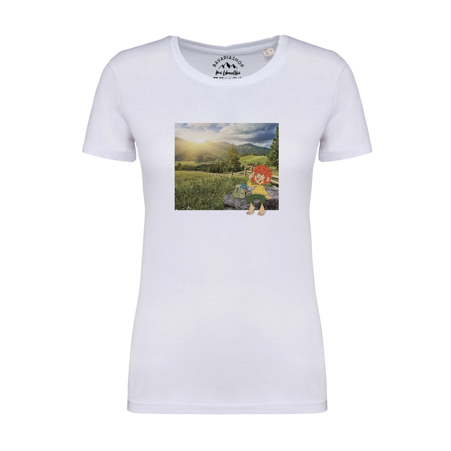 Â®Pumuckl Damen T-Shirt "Berg-Kobold"