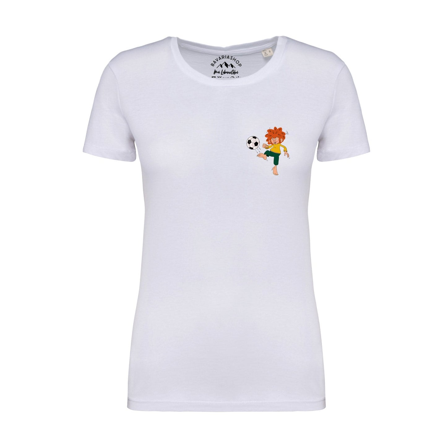 Ã‚Â®Pumuckl Damen T-Shirt "FuÃƒÅ¸ball Kobold"