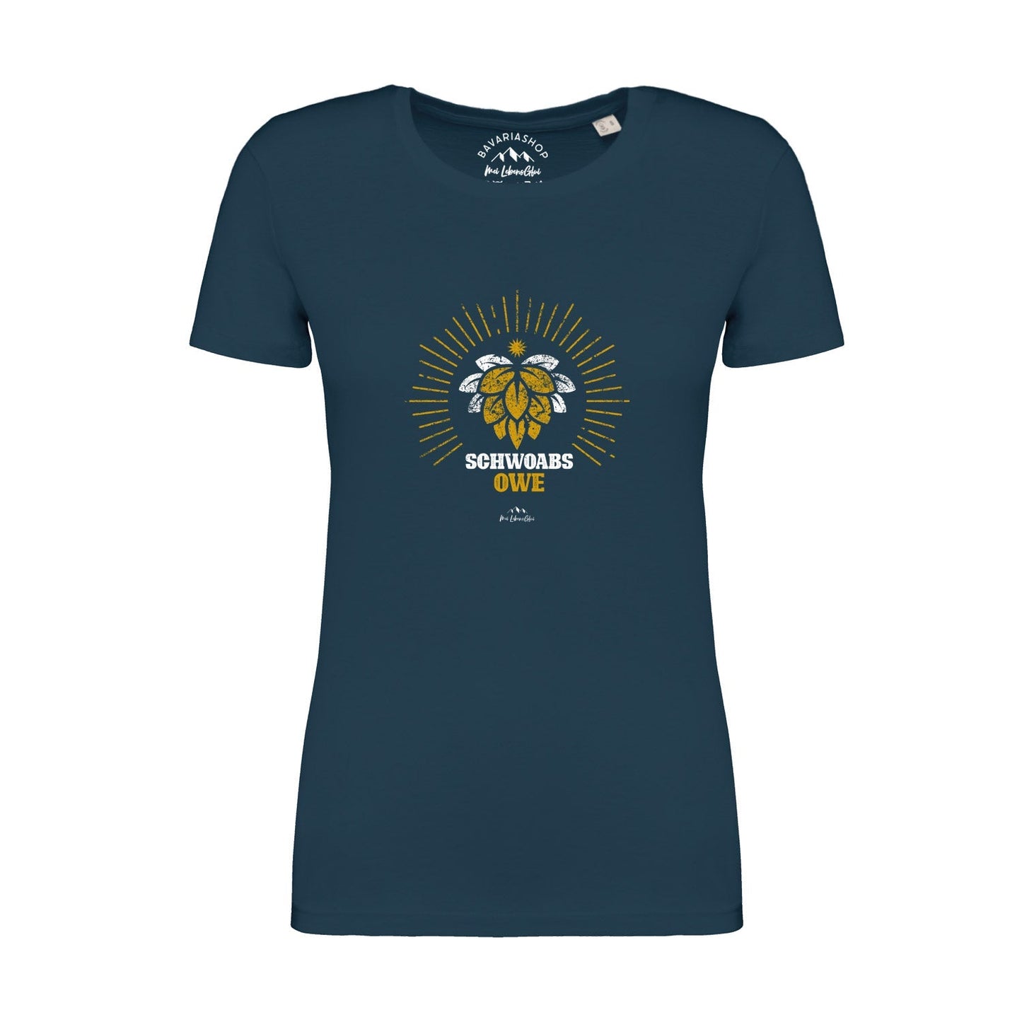 Damen T-Shirt "Schwoabs owe"