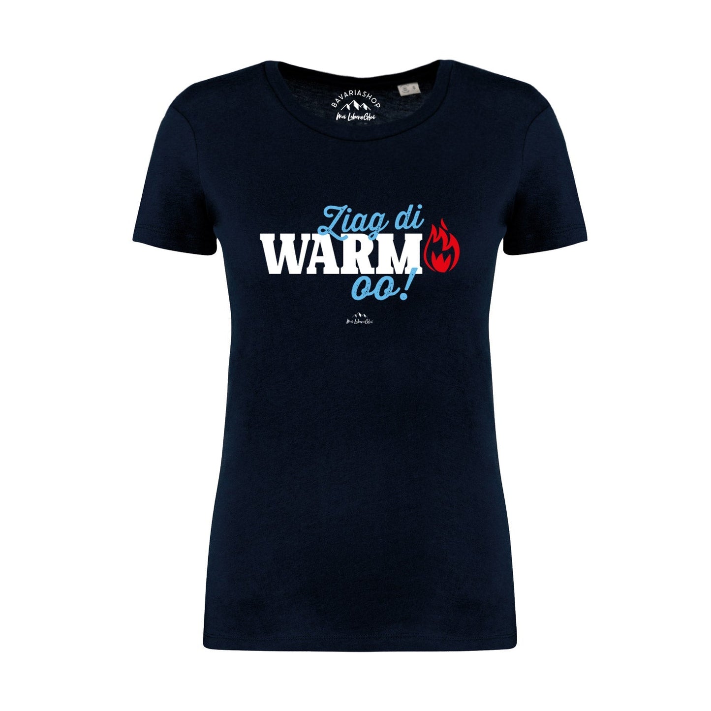 Damen T-Shirt "Ziag di warm oo!"