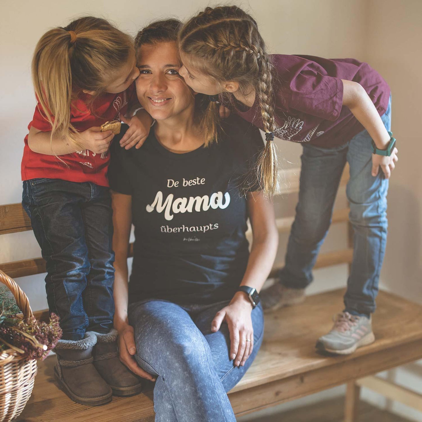 Damen T-Shirt "De beste Mama Ã¼bahaupts"