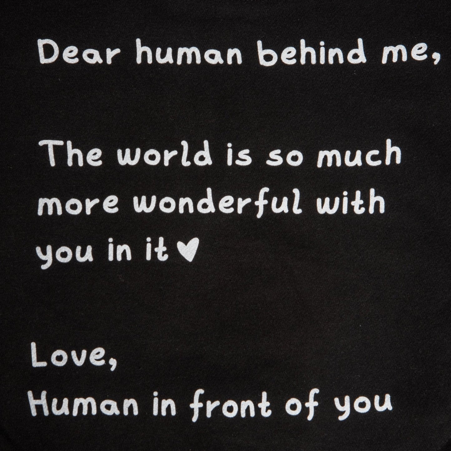 Dear Human Behind Me Hoodie