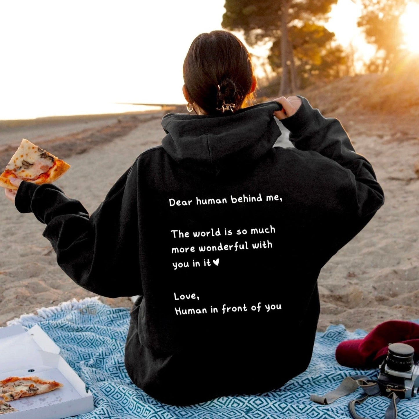 Dear Human Behind Me Hoodie