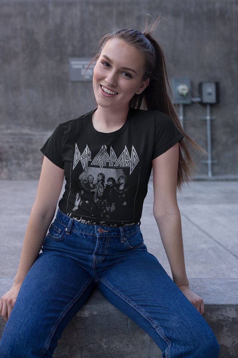 Def Leppard Hysteria Tour Boyfriend Tee