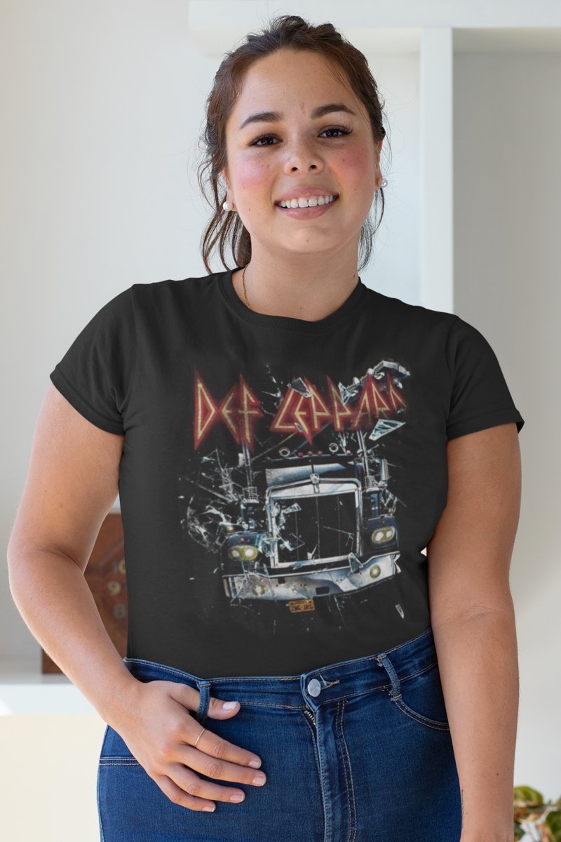 Def Leppard Onthroughtheglass Boyfriend Tee