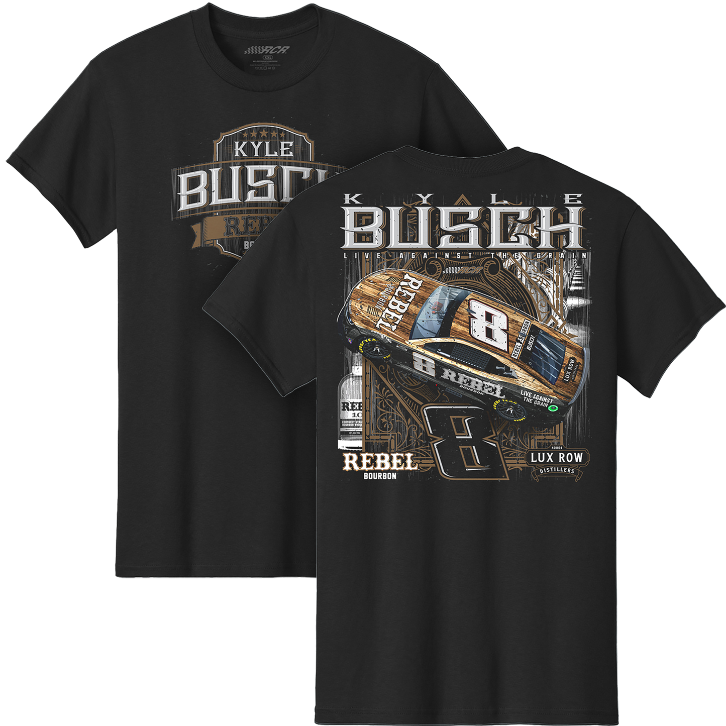 KYLE BUSCH #8 REBEL BLK 2-SPOT TEE