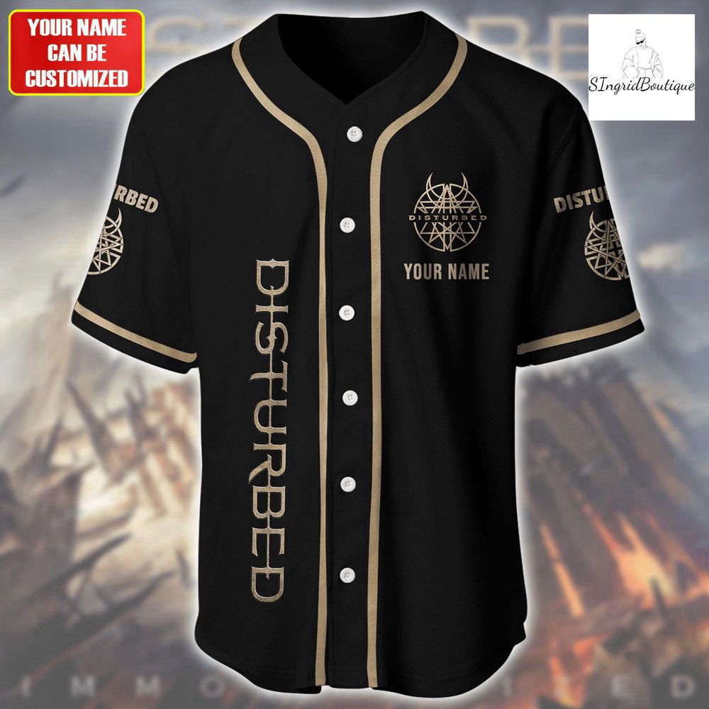 Disturbed Jersey Shirt, Personalized Disturbed Baseball Jersey For Men Women - lylyprint.com