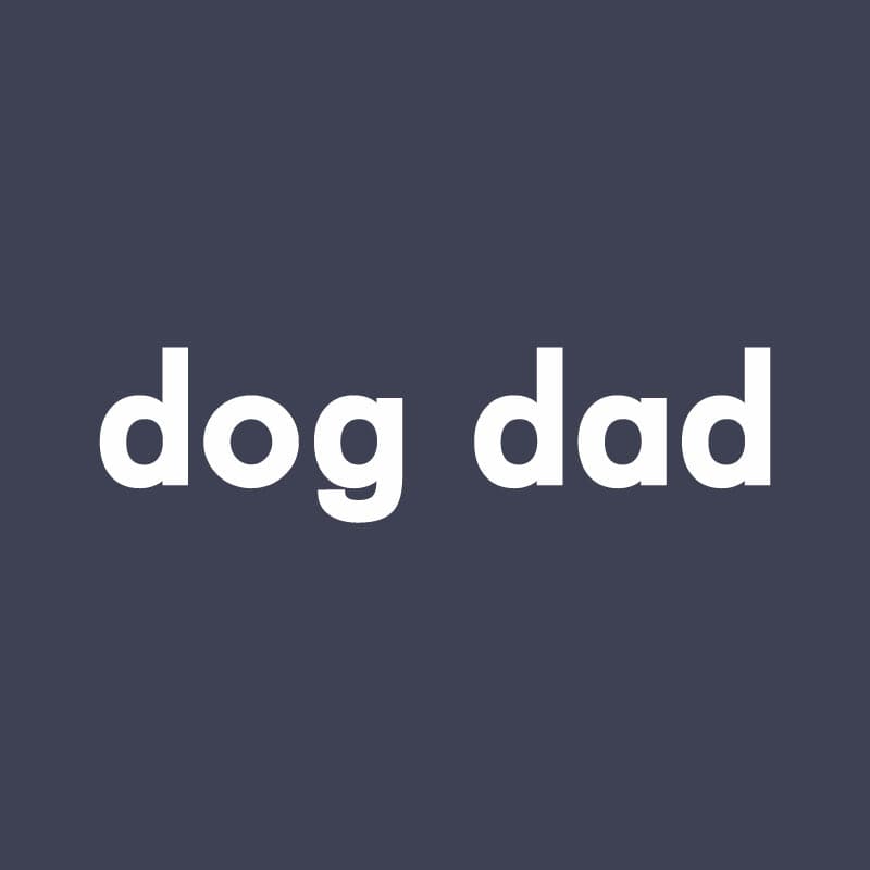 Dog Dad - Embroidered Crewneck Sweatshirt