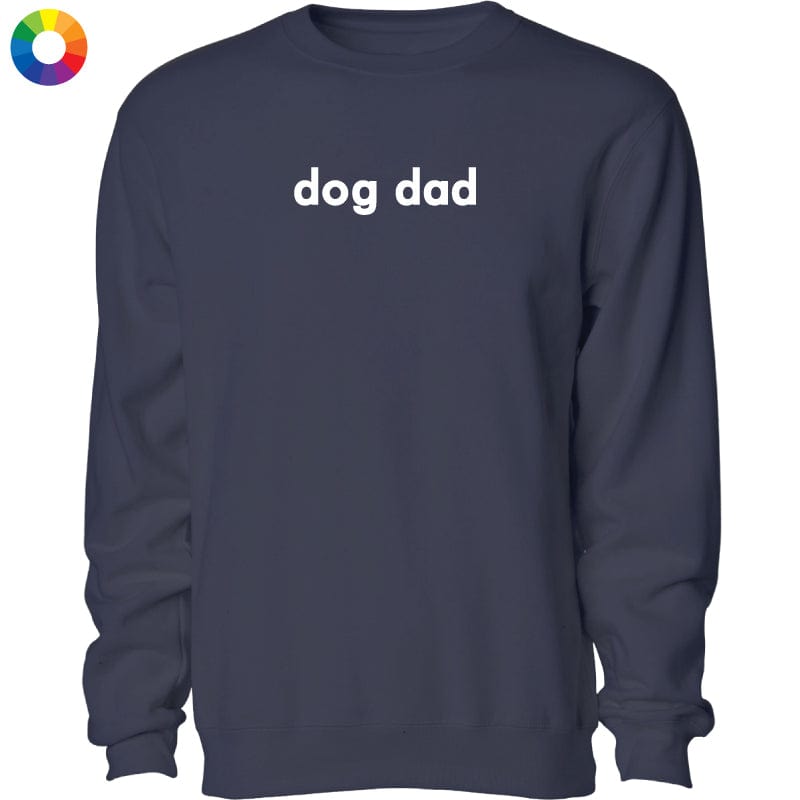 Dog Dad - Embroidered Crewneck Sweatshirt