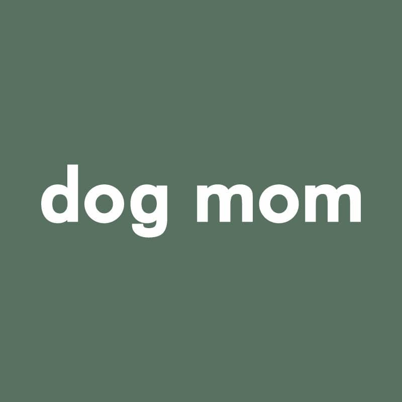Dog Mom - Embroidered Crewneck Sweatshirt
