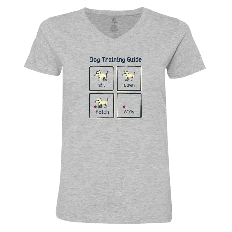 Dog Training Guide - Ladies T-Shirt V-Neck