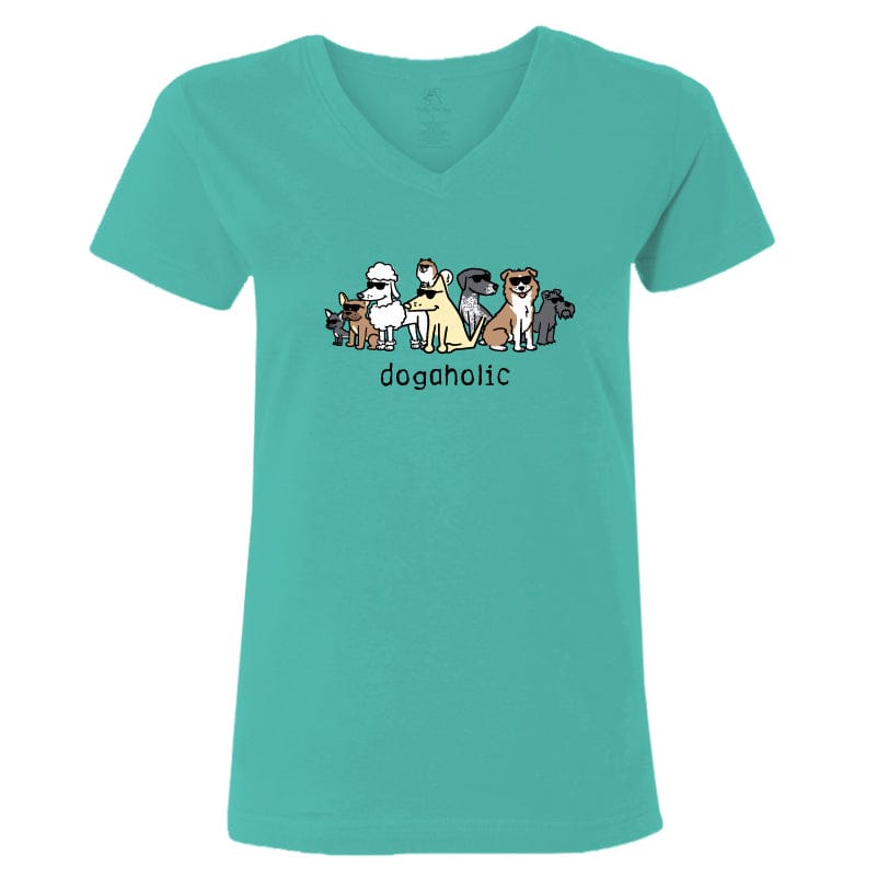 Dogaholic - T-Shirt Ladies V-Neck