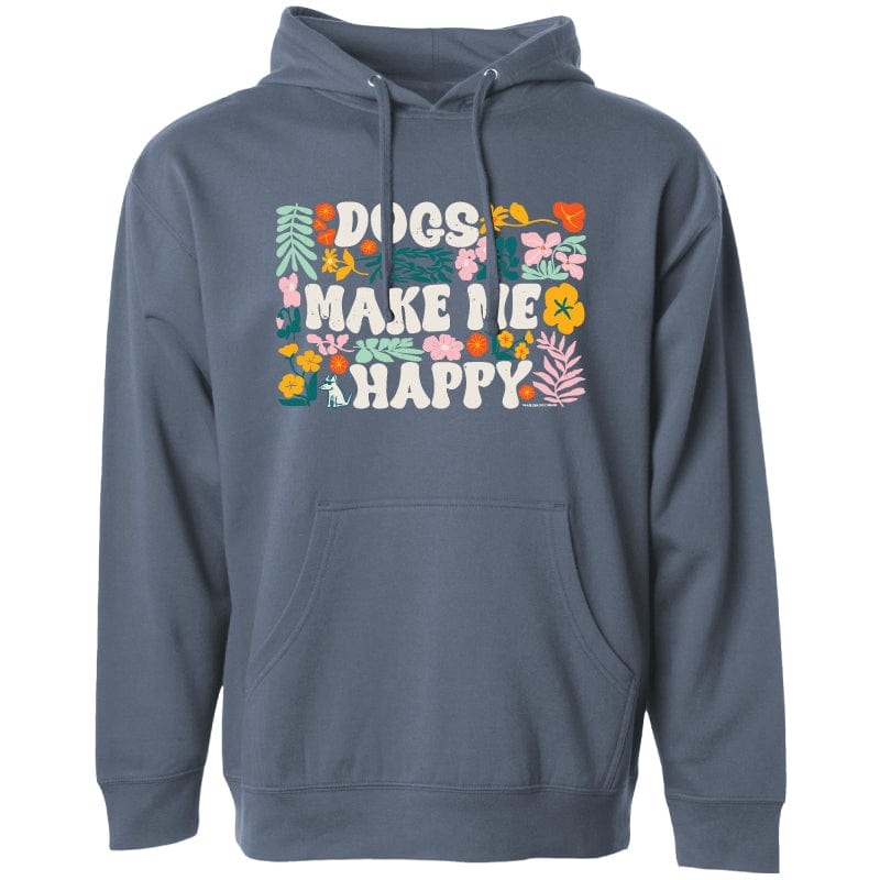Dogs Make Me Happy - Sweatshirt Pullover Hoodie