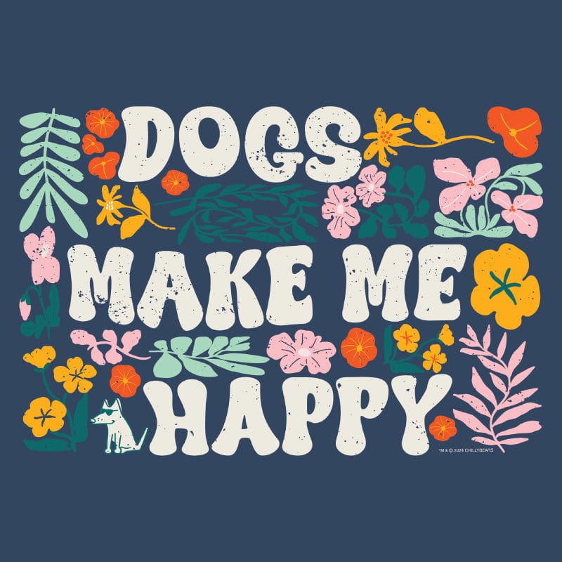 Dogs Make Me Happy - Sweatshirt Pullover Hoodie
