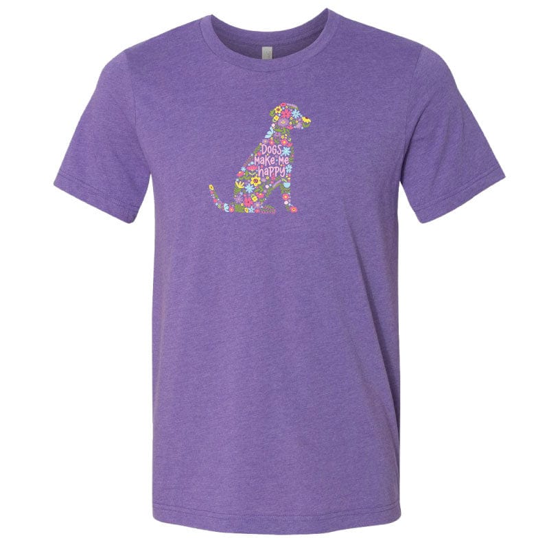 Dogs Make Me Happy - Lightweight Tee Style001