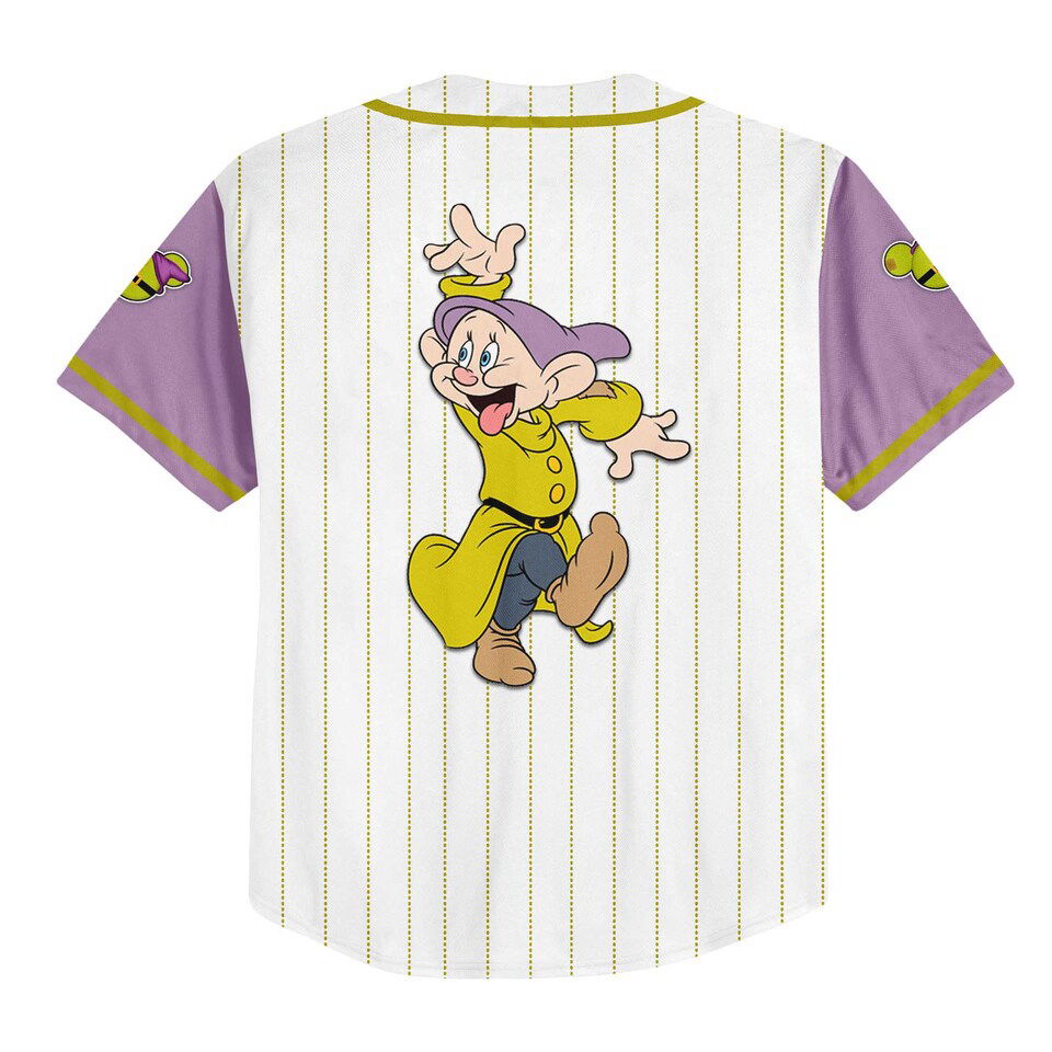 Dopey Dwarf Baseball Jersey - lylyprint.com