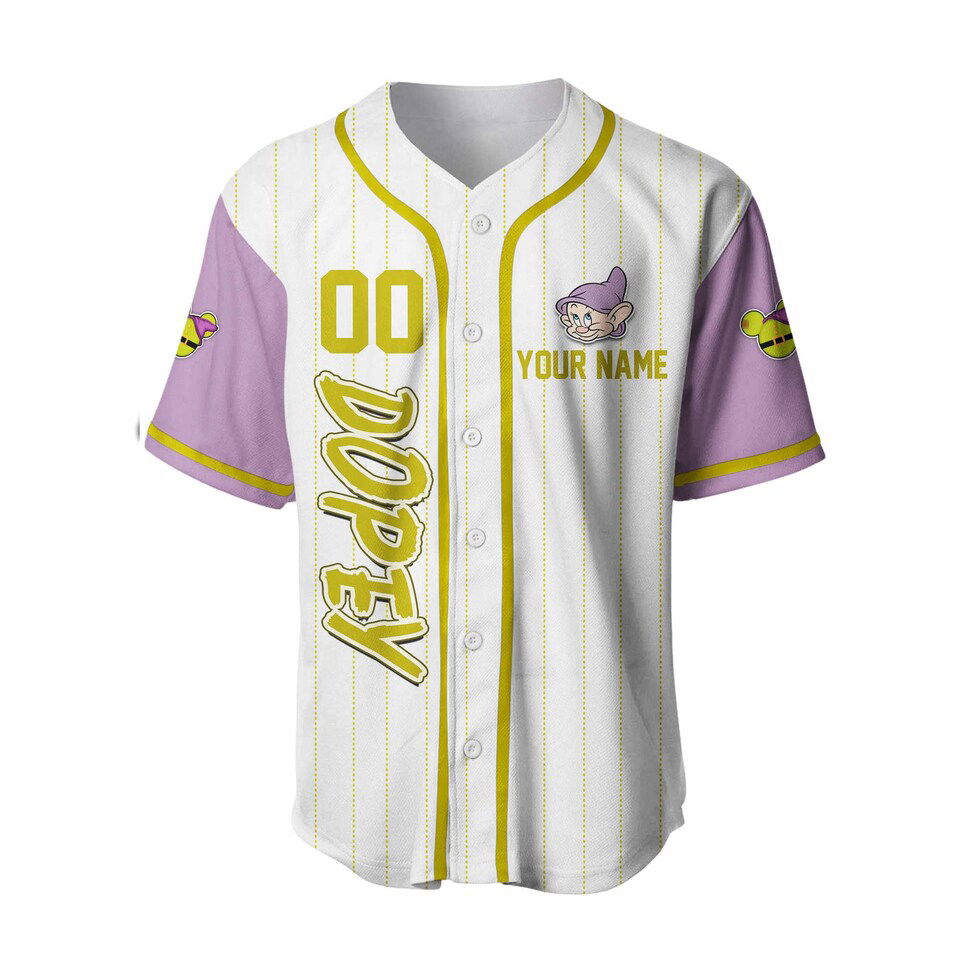 Dopey Dwarf Baseball Jersey - lylyprint.com