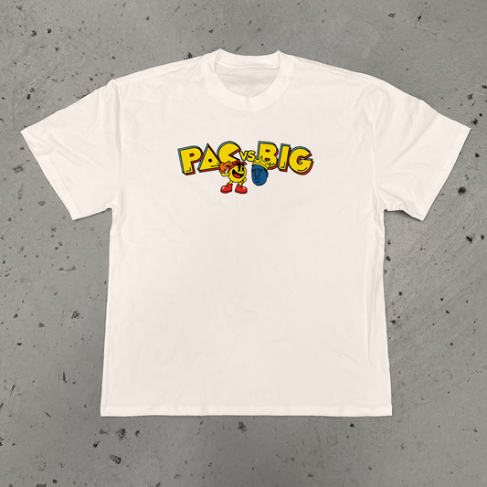 'PAC-vs-BIG' HEAVY FADED BONE T-SHIRT
