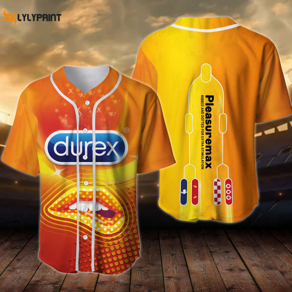 Durex Pleasuremax All Over Print Unisex Baseball Jersey - lylyprint.com