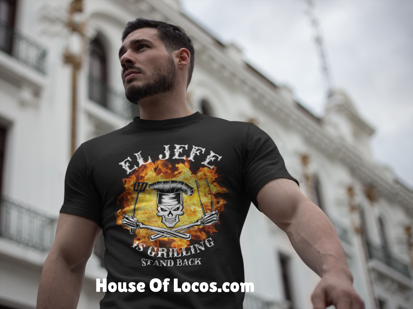 El Jefe is Grilling Stand Back T-Shirt Style001