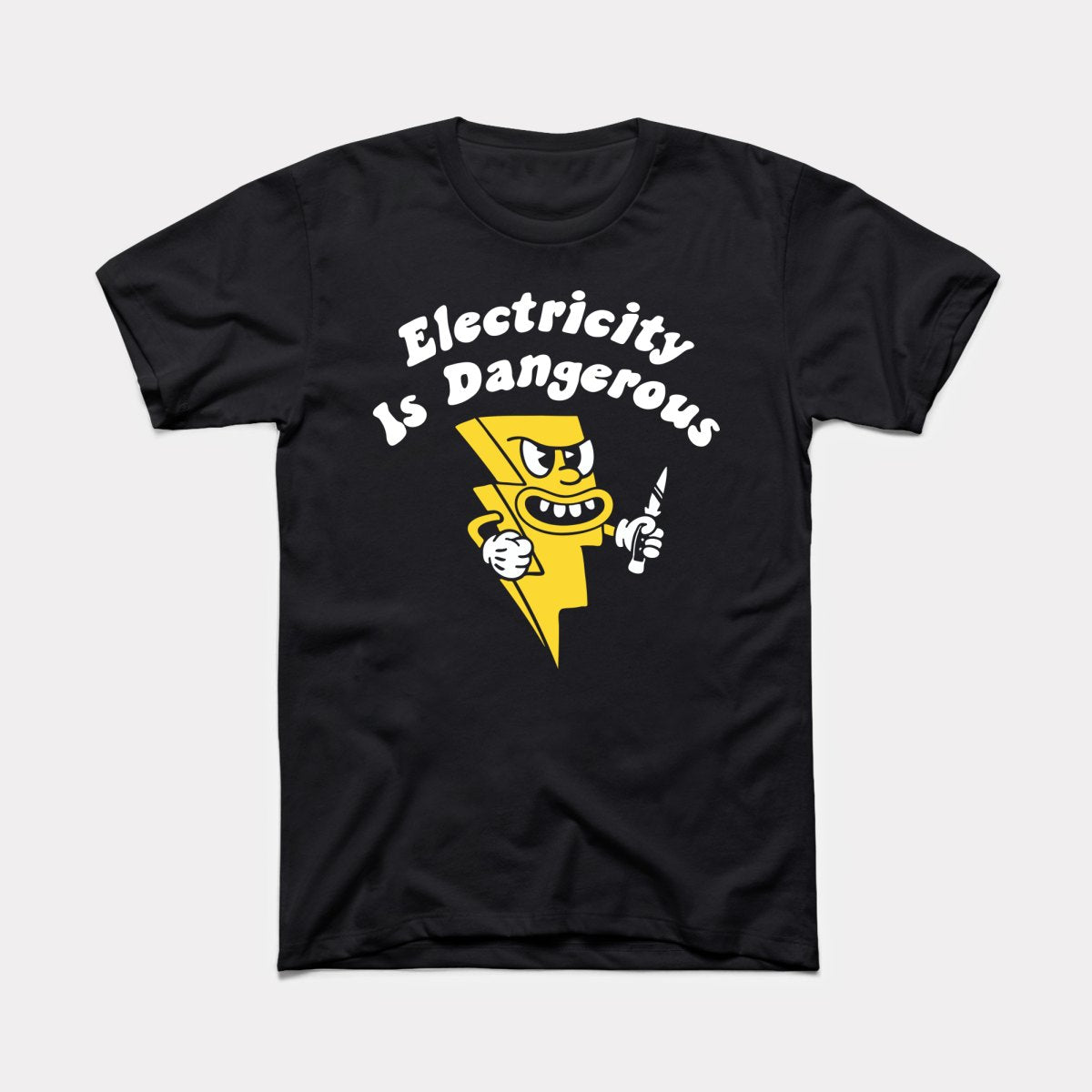 Electricity Is Dangerous Adult Unisex Tee