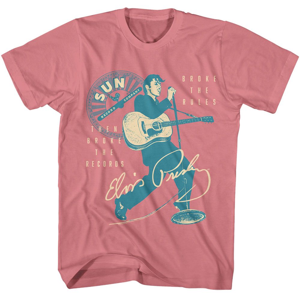 Elvis Presley - Elvis Sun Records Broke The Rules Boyfriend Tee