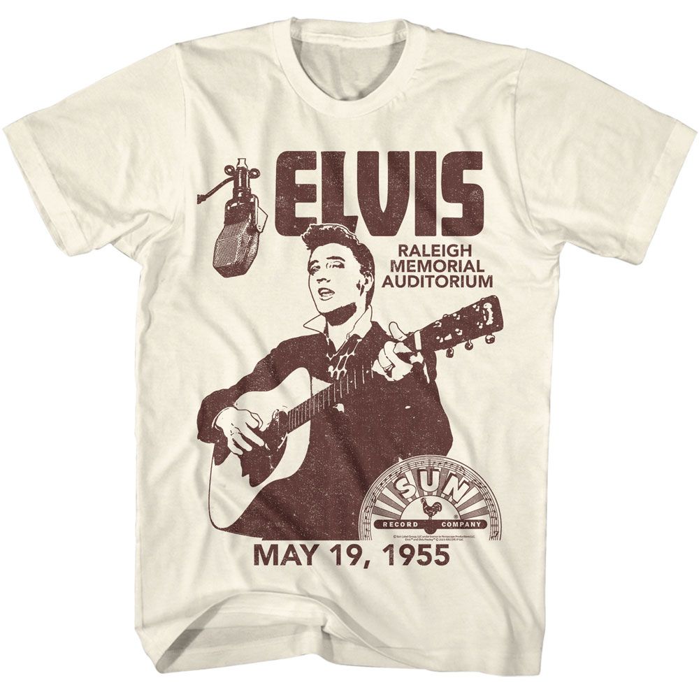 Elvis Presley - Elvis Sun Records Raleigh Auditorium T-Shirt