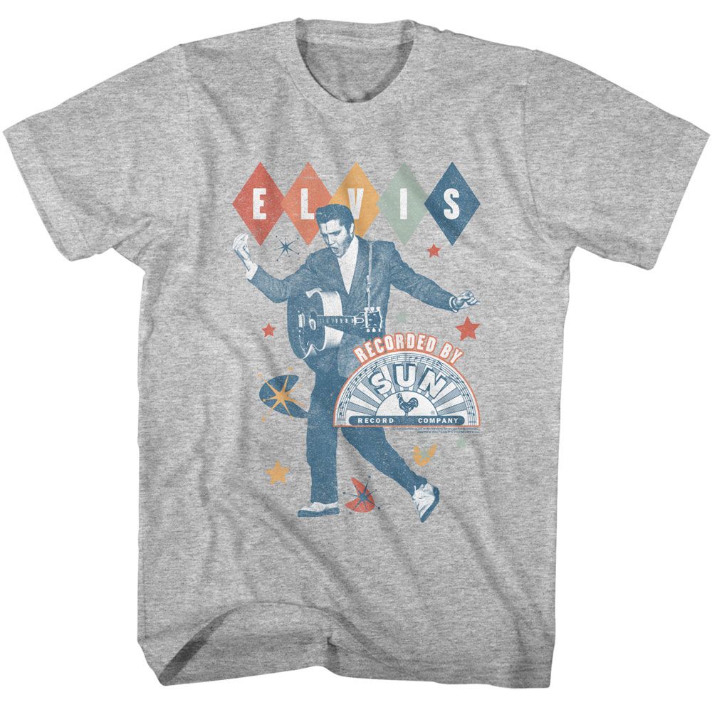 Elvis Presley - Elvis Sun Records Retro Shapes Boyfriend Tee