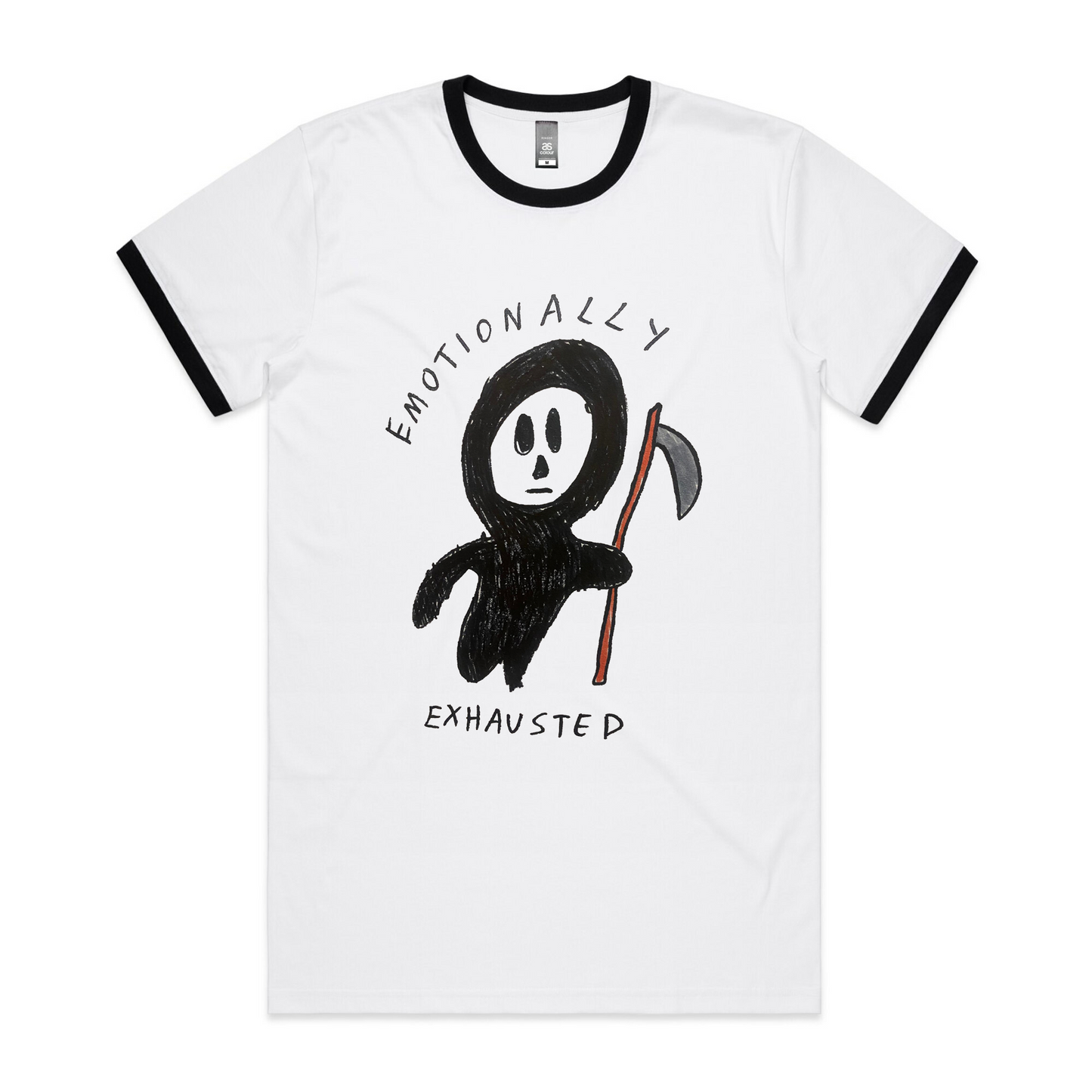 Emotionally Exhausted Ringer Tee