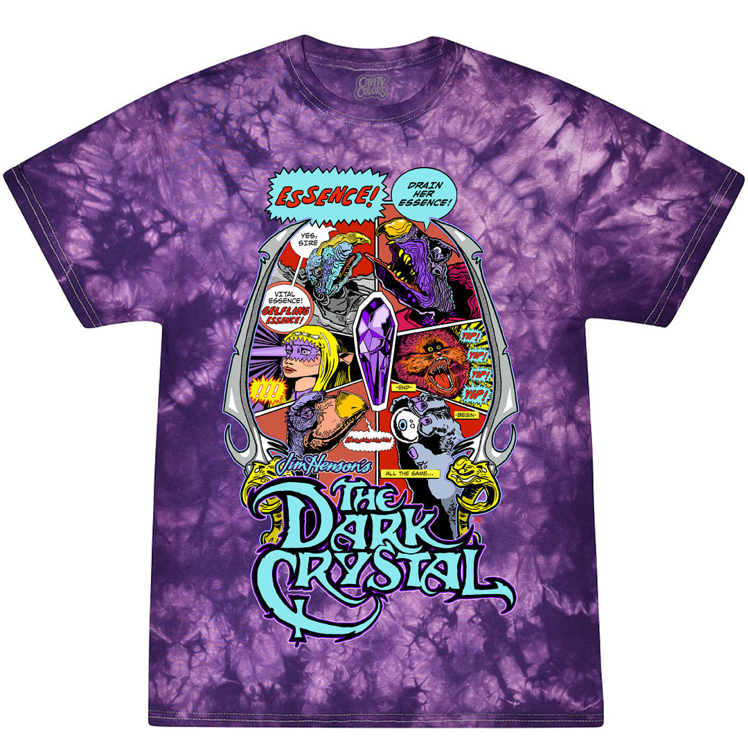 THE DARK CRYSTAL: VITAL ESSENCE - TIE-DYE T-SHIRT (CRYSTAL VARIANT)